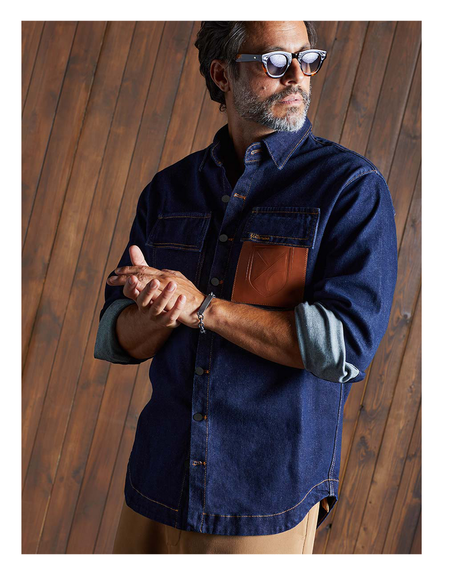 COGNAC POCKET SHIRT