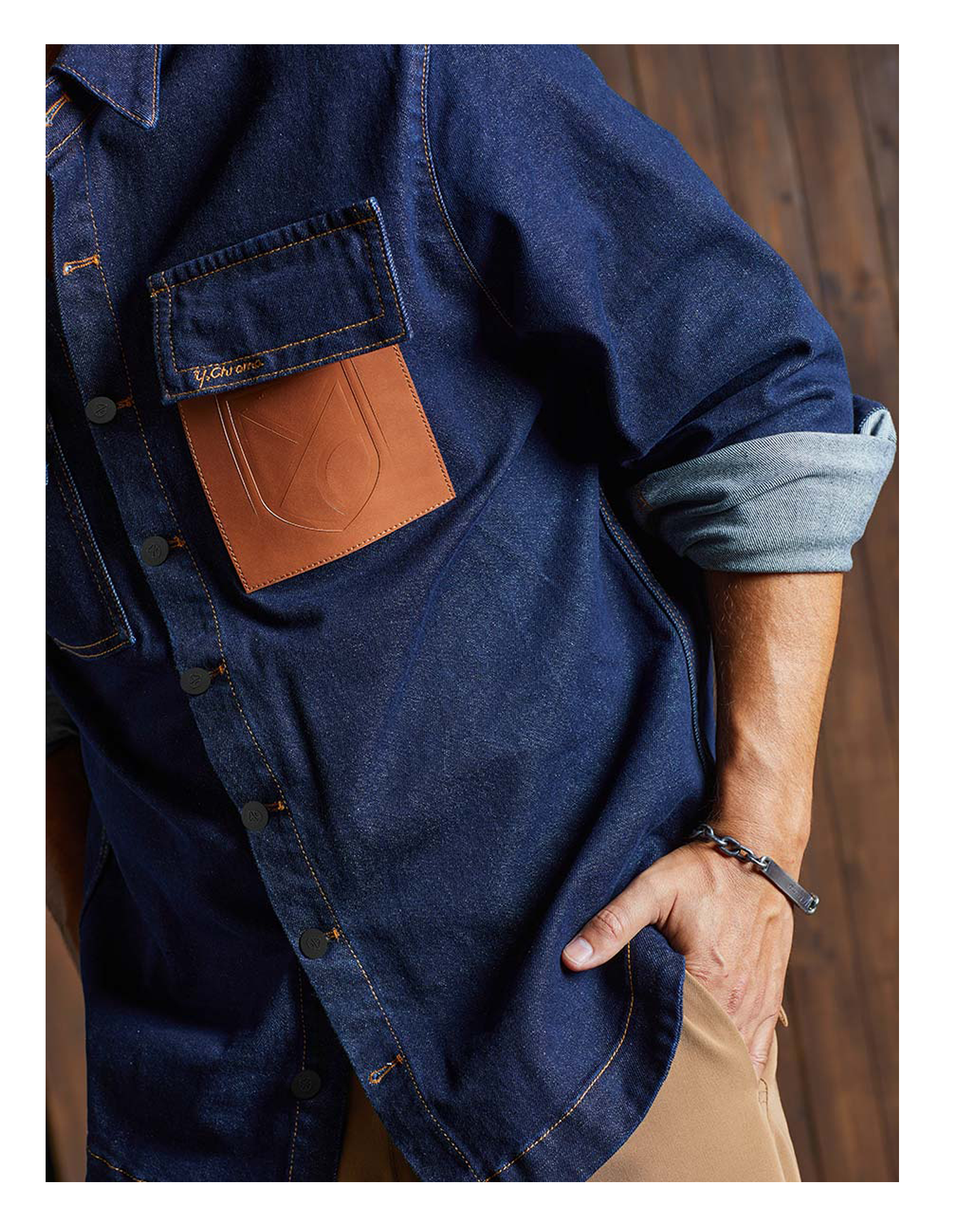 COGNAC POCKET SHIRT