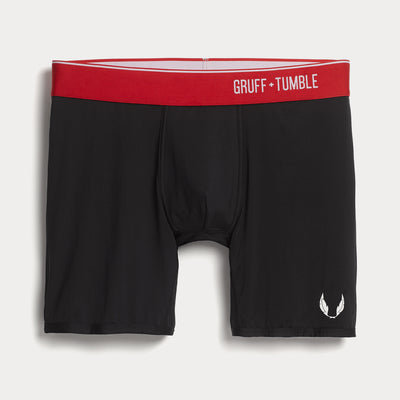 Sportsman premium size boxer briefs for big and tall men. XL, XXL, 3XL, 4XL. option=black
