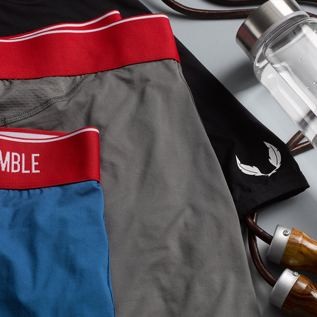 Sportsman premium size boxer briefs for big and tall men. XL, XXL, 3XL, 4XL. option=black