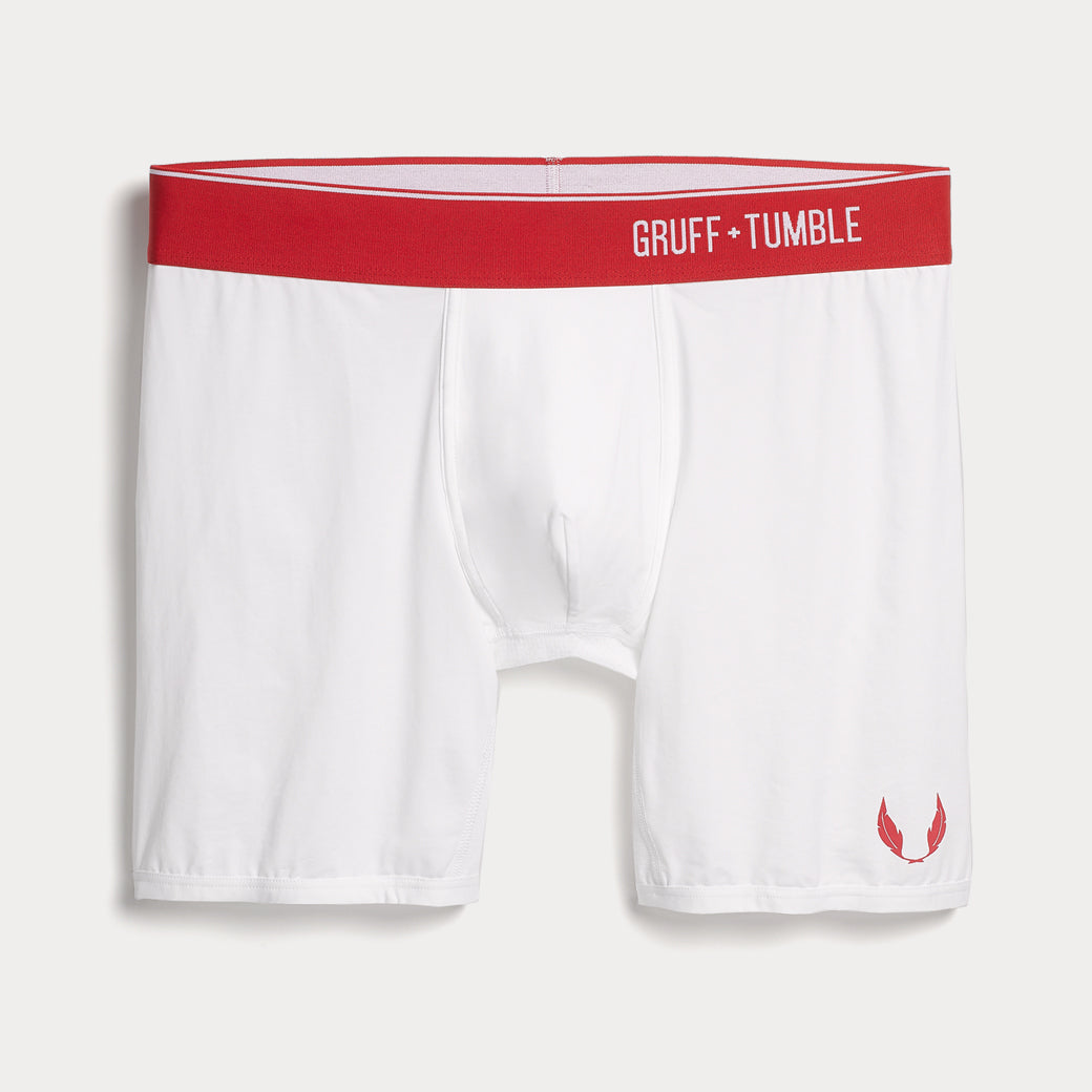 Sportsman premium size boxer briefs for big and tall men. XL, XXL, 3XL, 4XL. option=crispy white